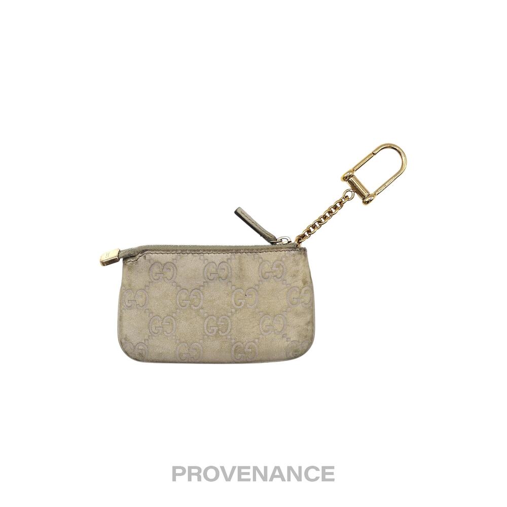 🔴 Gucci Key Pouch Cles - Ivory Chalk GG Guccissima Leather - Picture 2 of 8
